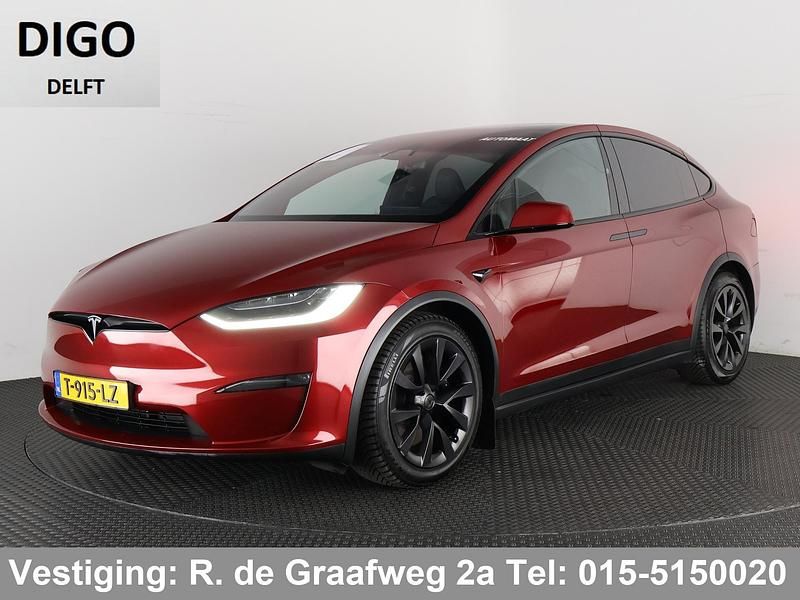 Rood Gebruikt 2023 Tesla Model X SUV | € 81.900 - Afbeelding 1/3