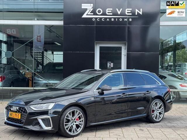Zwart, metallic lak Gebruikt 2021 Audi A4 S-Line Stationwagen | € 31.995 (Duur) - Afbeelding 1/4