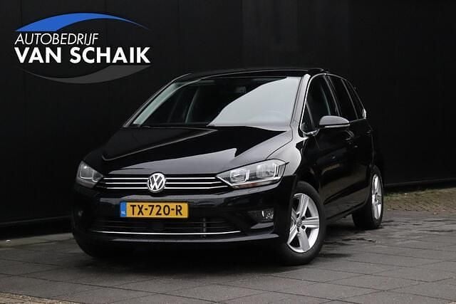 Zwart Gebruikt 2015 VW Golf Sportsvan Highline MPV | € 11.950 (Goede deal) - Afbeelding 1/4