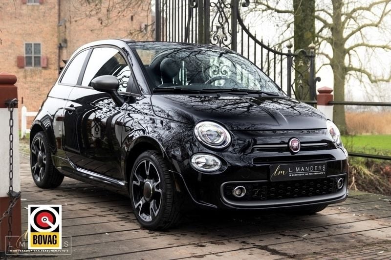 Zwart Gebruikt 2019 Fiat 500C Sport Cabriolet | € 13.790 (Eerlijke prijs) - Afbeelding 1/4