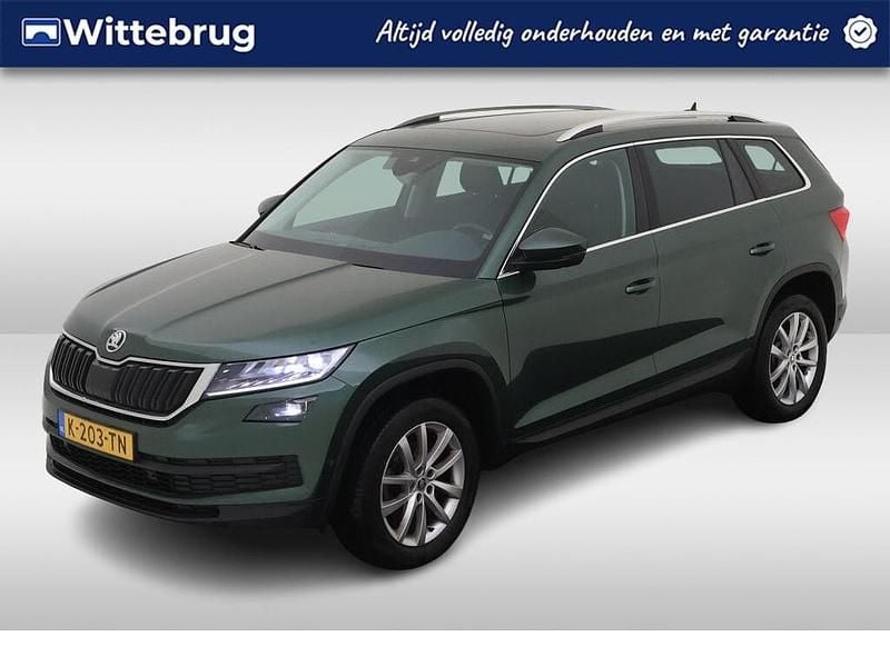Groen, metallic lak Gebruikt 2021 Skoda Kodiaq Business Line SUV | € 31.950 (Eerlijke prijs) - Afbeelding 1/2