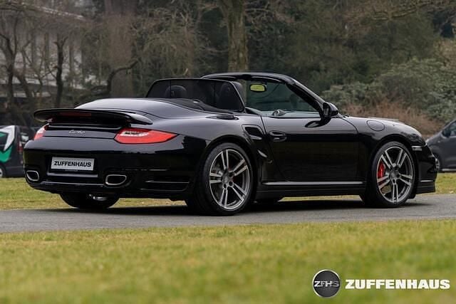 Occasion Porsche 911 Turbo Cabriolet Chrono 499 PK (367 kW) 2010 Zwart Cabriolet