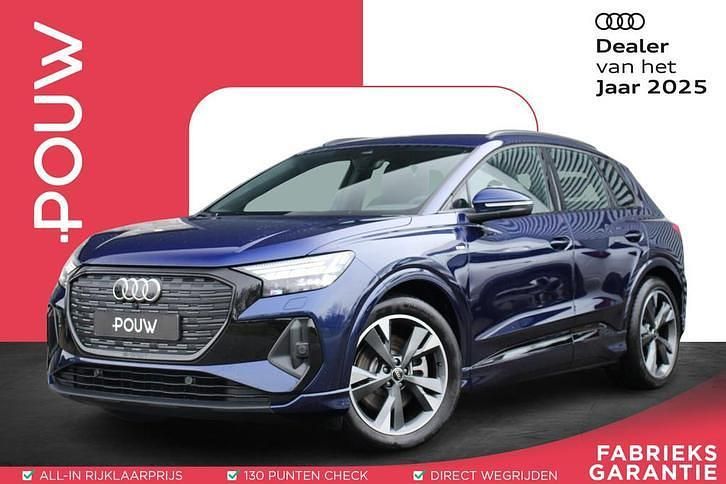 Blauw Gebruikt 2024 Audi Q4 e-tron S-Line SUV | € 44.900 (Eerlijke prijs) - Afbeelding 1/4