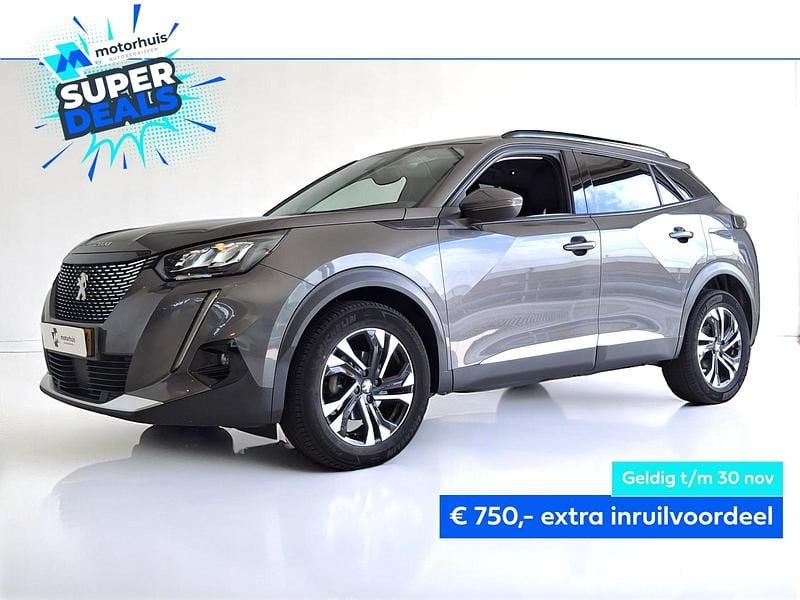 Grijs Gebruikt 2021 Peugeot 2008 Allure SUV | € 15.925 (Eerlijke prijs) - Afbeelding 1/4