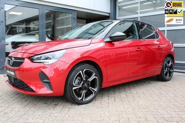 Rood, metallic lak Gebruikt 2022 Opel Corsa Elegance Hatchback | € 14.450 (Super prijs) - Afbeelding 1/4