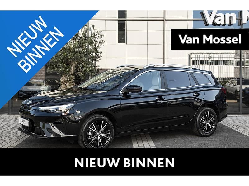 Zwart, metallic lak Nieuw 2025 MG MG5 EV Luxury Stationwagen | € 34.800 (Goede deal) - Afbeelding 1/4