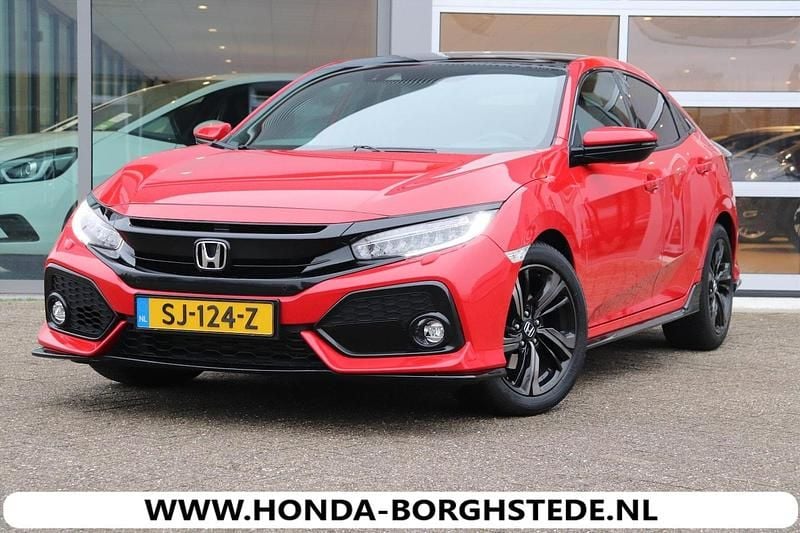 Rood Gebruikt 2018 Honda Civic Sport Plus Hatchback | € 21.500 (Eerlijke prijs) - Afbeelding 1/4