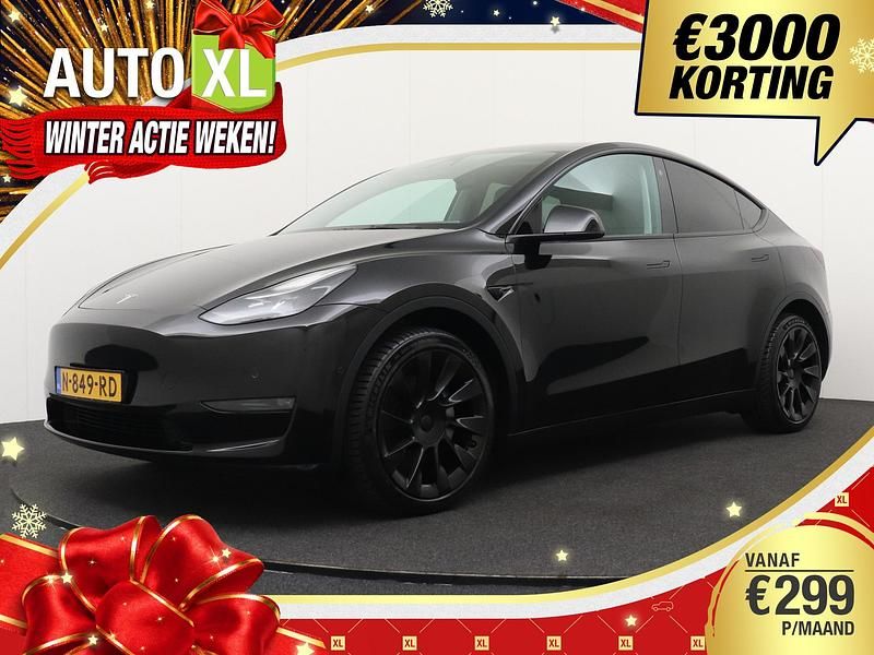 Zwart Occasion 2021 Tesla Model Y Long Range AWD SUV | € 31.940 (Iets duurder) - Afbeelding 1/4