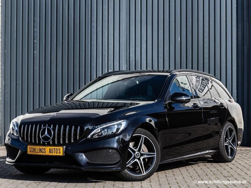Zwart, metallic lak Gebruikt 2018 Mercedes C180 AMG Stationwagen | € 26.750 (Eerlijke prijs) - Afbeelding 1/4