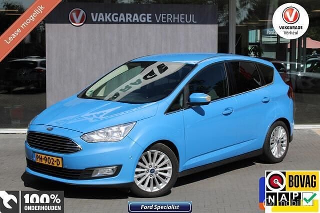 Blauw Gebruikt 2017 Ford C-MAX Titanium MPV | € 10.795 (Eerlijke prijs) - Afbeelding 1/4