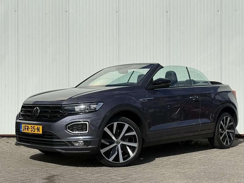 Grijs Gebruikt 2021 VW T-Roc Cabriolet R-line Cabriolet | € 29.945 (Super prijs) - Afbeelding 1/4