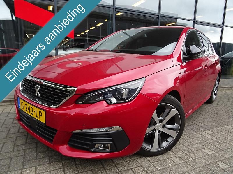 Rood Gebruikt 2019 Peugeot 308 GT-line Hatchback | € 15.445 (Iets duurder) - Afbeelding 1/1