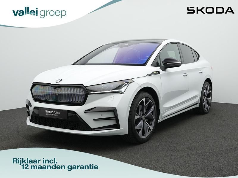 Wit Gebruikt 2022 Skoda Enyaq iV RS SUV | € 36.700 (Eerlijke prijs) - Afbeelding 1/4