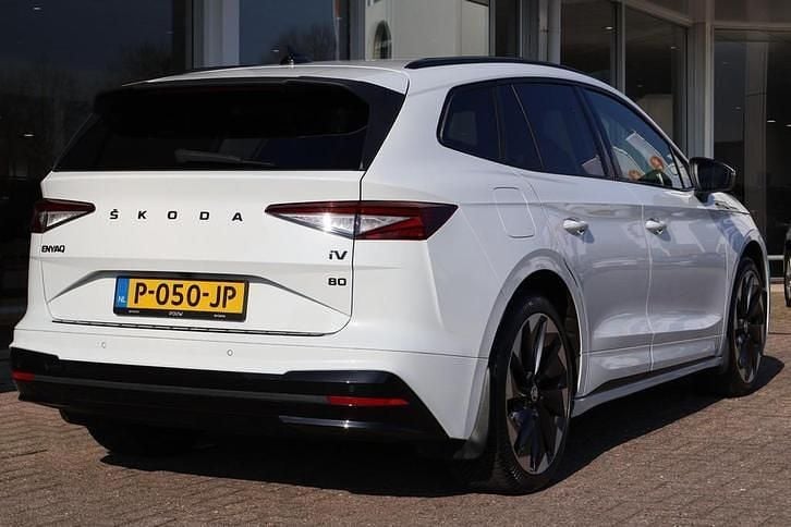 Occasion Skoda Enyaq iV SportLine 150 kW (204 PK) 2022 Wit SUV