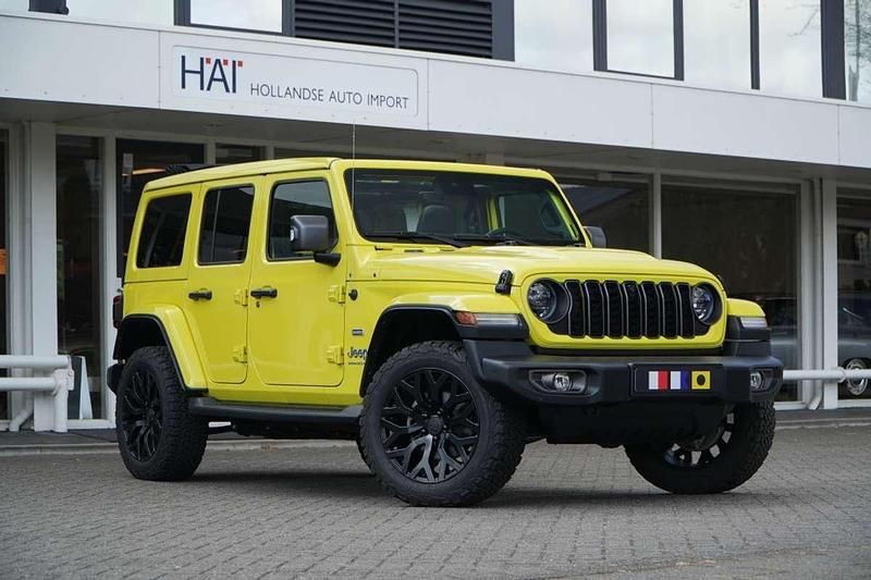 Geel Gebruikt 2022 Jeep Wrangler Unlimited Sahara SUV | € 65.800 - Afbeelding 1/4