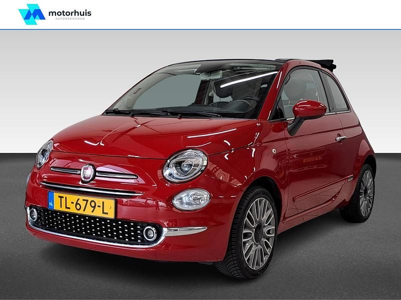 Rood Gebruikt 2018 Fiat 500C Lounge Cabriolet | € 10.440 (Goede deal) - Afbeelding 1/4