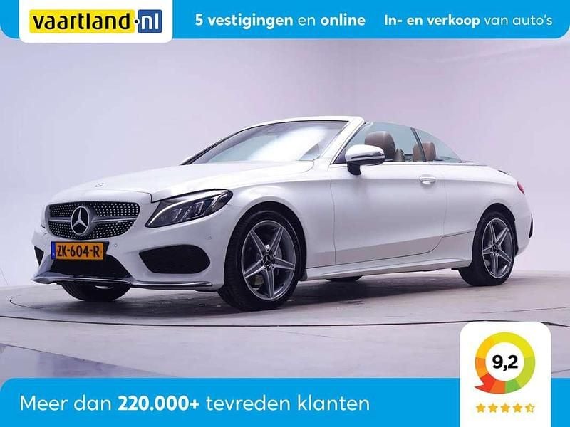 Wit Gebruikt 2016 Mercedes C180 AMG Cabriolet | € 26.909 (Eerlijke prijs) - Afbeelding 1/4