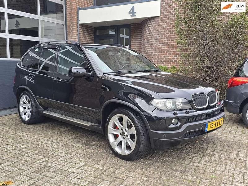 Zwart Gebruikt 2004 BMW X5 SUV | € 9.995 - Afbeelding 1/4