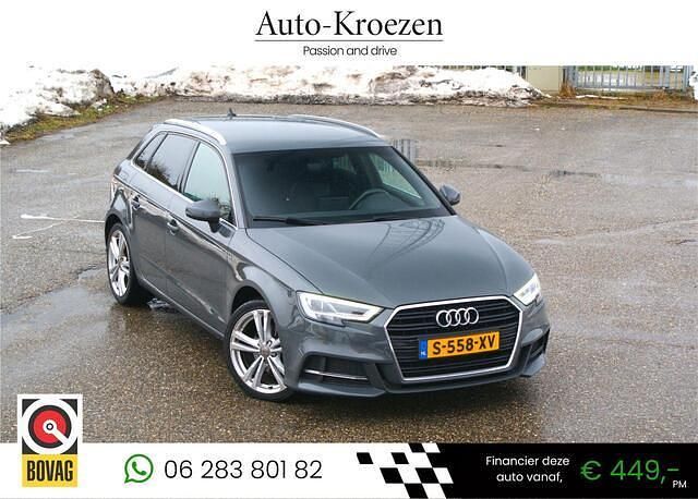 Grijs Occasion 2019 Audi A3 Sportback S-Line Hatchback | € 16.950 (Super prijs) - Afbeelding 1/4
