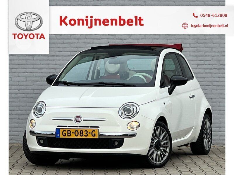 Wit Gebruikt 2015 Fiat 500C Cabriolet | € 7.495 (Eerlijke prijs) - Afbeelding 1/3