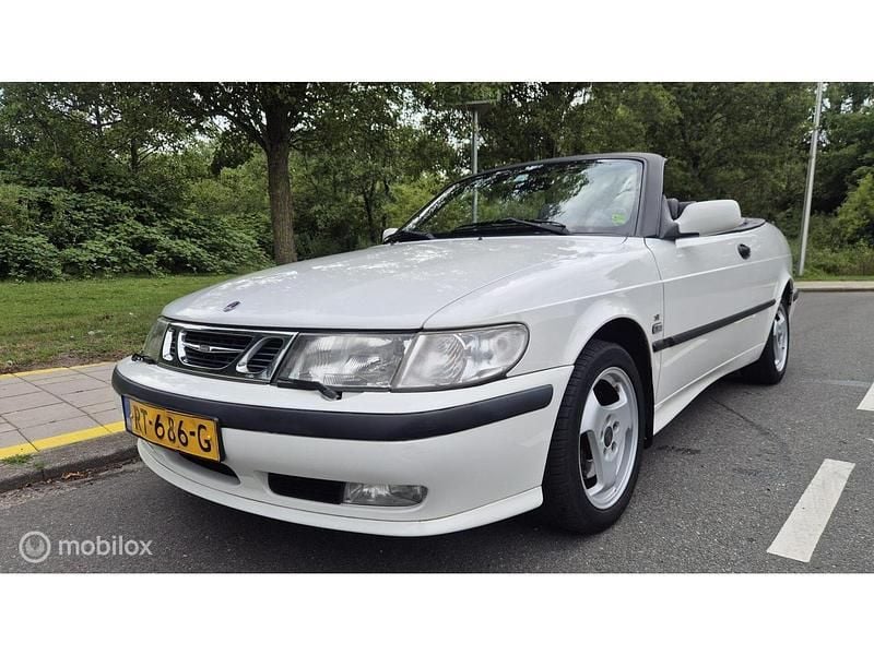 Wit Gebruikt 2001 Saab 9-3 Cabriolet Cabriolet | € 4.350 (Eerlijke prijs) - Afbeelding 1/4