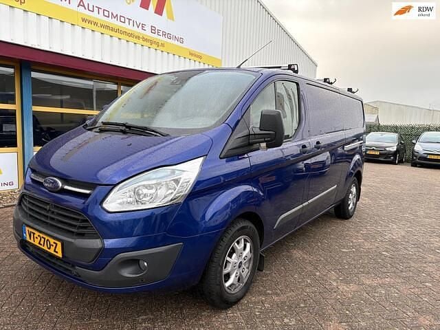 Blauw (metallic) Gebruikt 2016 Ford Transit Custom Trend Van | € 9.999 (Super prijs) - Afbeelding 1/4