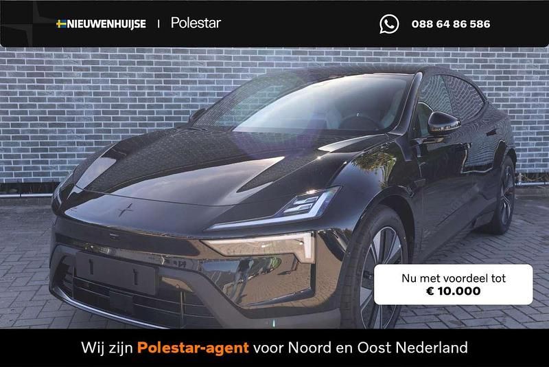 Zwart Nieuw 2025 Polestar 4 Long Range Single Motor SUV | € 56.899 (Eerlijke prijs) - Afbeelding 1/4