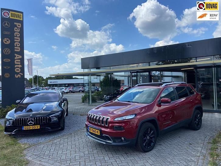 Rood Gebruikt 2014 Jeep Cherokee Limited SUV | € 12.950 - Afbeelding 1/4