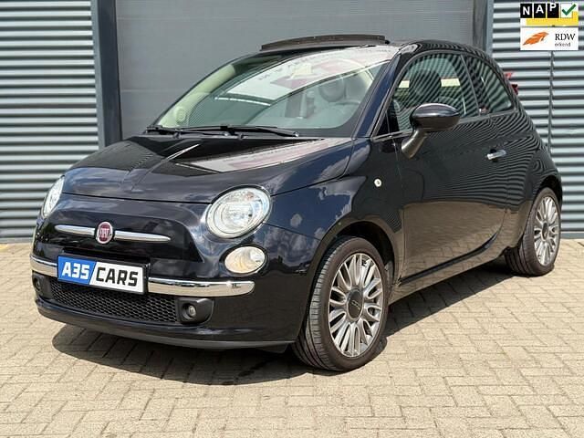 Zwart, metallic lak Gebruikt 2014 Fiat 500 Lounge Cabriolet | € 5.950 (Goede deal) - Afbeelding 1/4