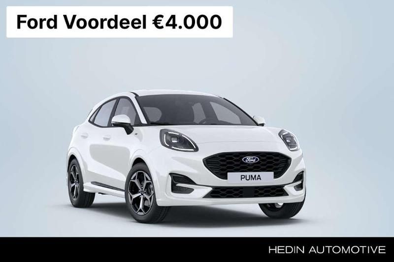 Wit Nieuw 2025 Ford Puma Gen-E ST-Line SUV | € 35.736 (Iets duurder) - Afbeelding 1/3
