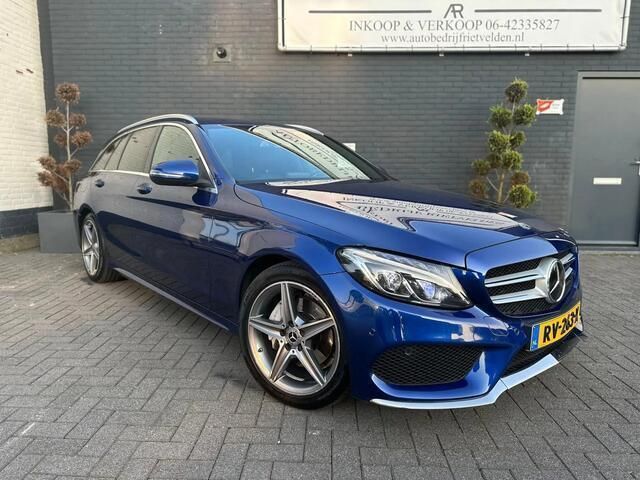 Blauw Gebruikt 2017 Mercedes C220 AMG Stationwagen | € 22.950 (Eerlijke prijs) - Afbeelding 1/4