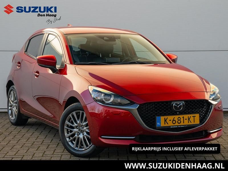 Rood (metallic) Gebruikt 2021 Mazda 2 Signature Hatchback | € 17.450 (Eerlijke prijs) - Afbeelding 1/3