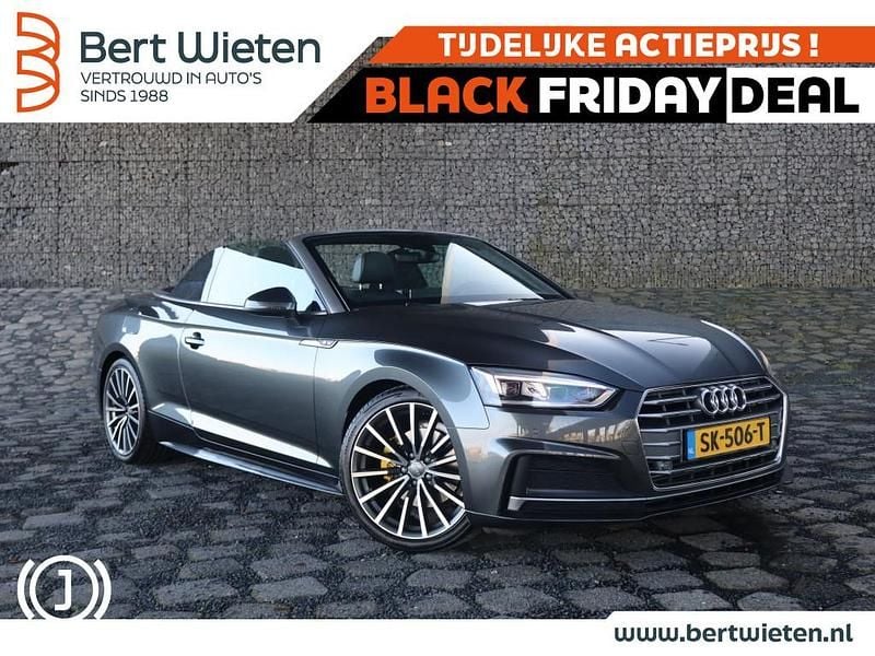 Grijs Gebruikt 2018 Audi A5 Cabriolet S-Line Cabriolet | € 23.500 (Eerlijke prijs) - Afbeelding 1/3