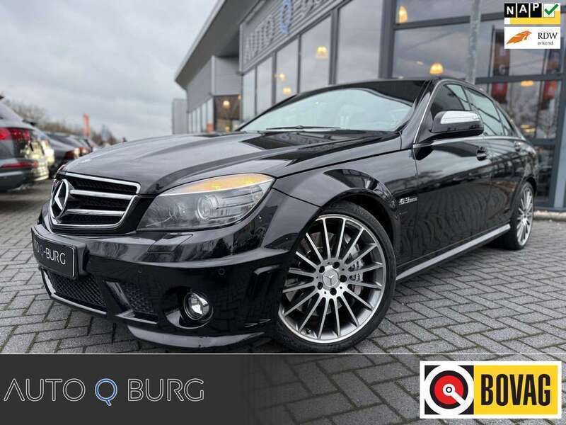 Zwart, metallic lak Occasion 2008 Mercedes C63 AMG AMG Sedan | € 49.950 - Afbeelding 1/4