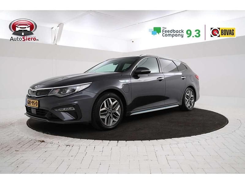 Grijs Gebruikt 2019 Kia Optima Hybrid Sedan | € 19.995 (Eerlijke prijs) - Afbeelding 1/4