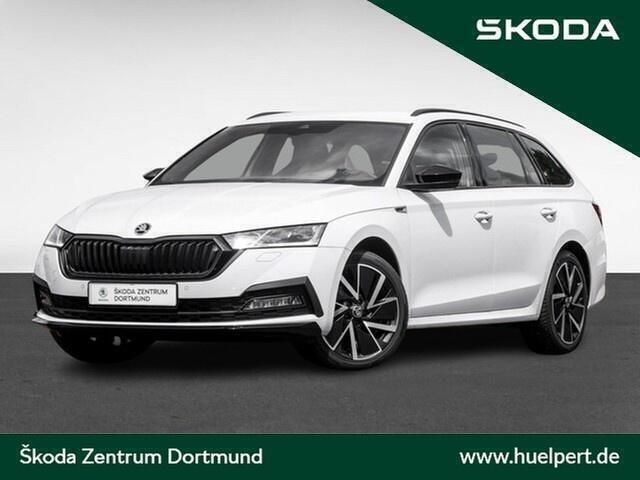 Wit Gebruikt 2022 Skoda Octavia SportLine Stationwagen | € 35.374 (Eerlijke prijs) - Afbeelding 1/4