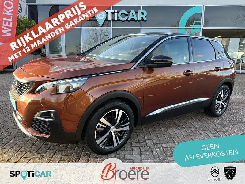 Bruin Occasion 2022 Peugeot 3008 Premium SUV | € 19.800 (Super prijs) - Afbeelding 1/4
