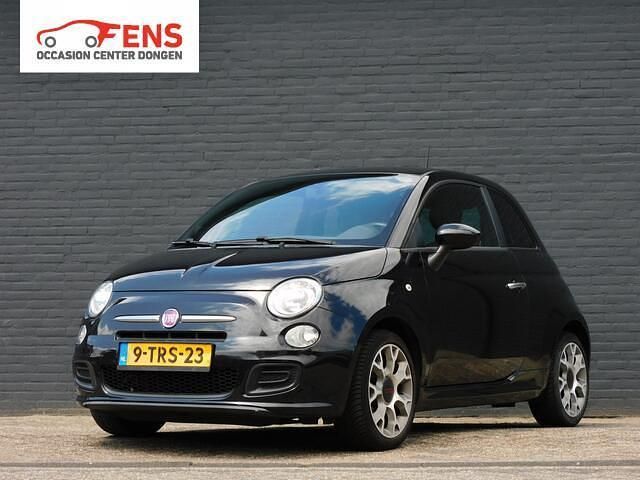 Zwart Gebruikt 2014 Fiat 500 Lounge Hatchback | € 5.940 (Eerlijke prijs) - Afbeelding 1/4