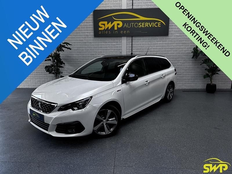 Wit Gebruikt 2020 Peugeot 308 GT-line Stationwagen | € 16.950 (Iets duurder) - Afbeelding 1/4