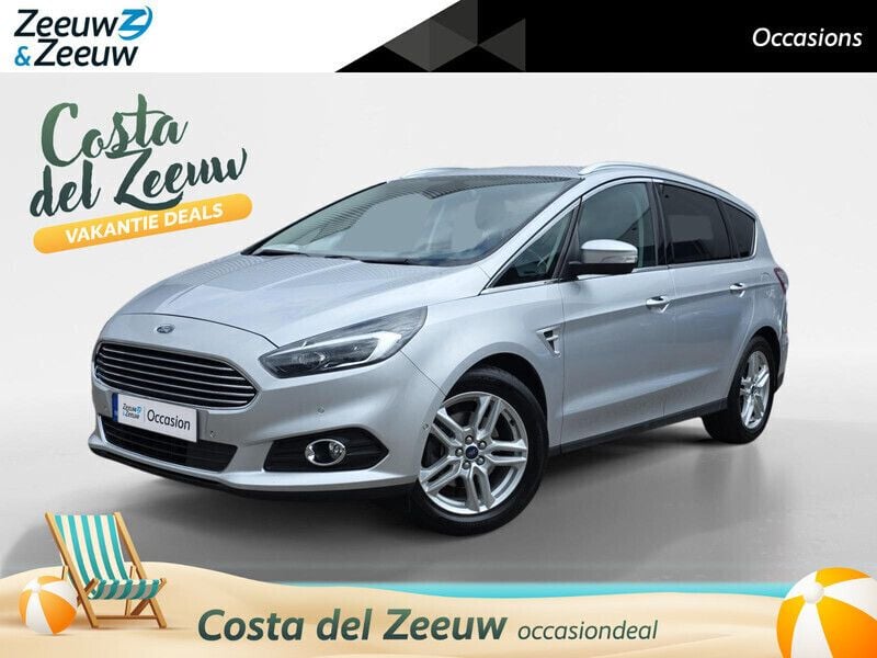 Grijs Gebruikt 2018 Ford S-MAX Titanium MPV | € 21.440 (Eerlijke prijs) - Afbeelding 1/4