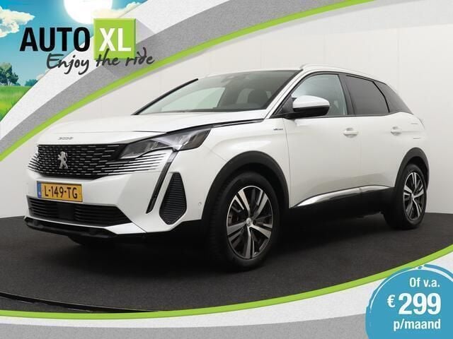 Wit Gebruikt 2021 Peugeot 3008 Allure SUV | € 22.940 (Eerlijke prijs) - Afbeelding 1/4