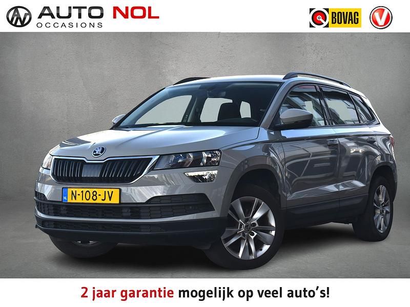 Grijs (metallic) Gebruikt 2021 Skoda Karoq Business Line SUV | € 18.450 (Goede deal) - Afbeelding 1/4