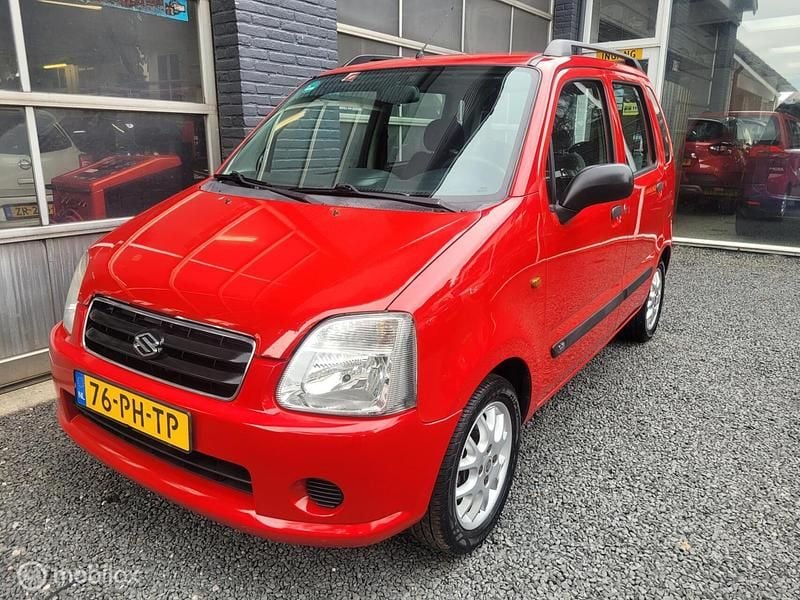 Rood Gebruikt 2004 Suzuki Wagon R+ GLX Stationwagen | € 1.450 (Eerlijke prijs) - Afbeelding 1/4