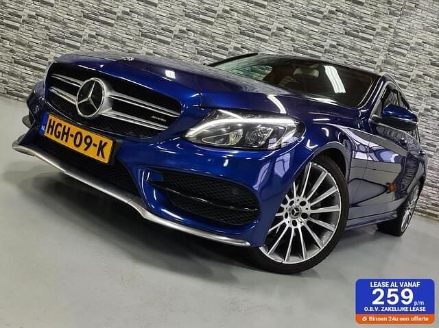 Blauw Occasion 2017 Mercedes C220 AMG line Stationwagen | € 15.995 (Eerlijke prijs) - Afbeelding 1/4