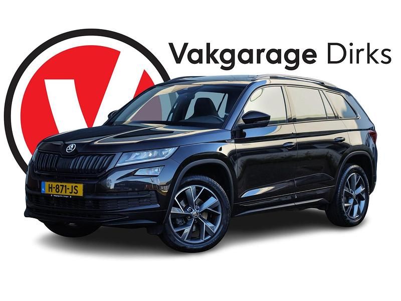 Zwart Gebruikt 2020 Skoda Kodiaq SportLine SUV | € 28.940 (Eerlijke prijs) - Afbeelding 1/3