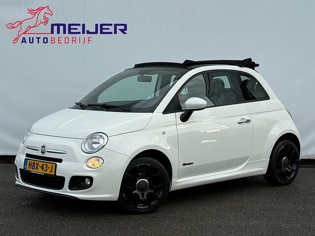 Wit Gebruikt 2014 Fiat 500C Lounge Cabriolet | € 8.980 (Eerlijke prijs) - Afbeelding 1/4