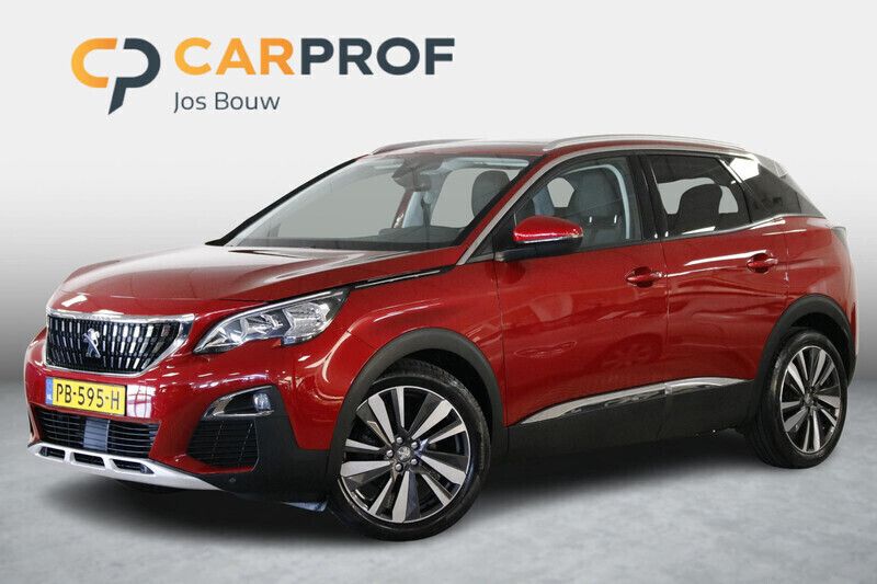 Rood Gebruikt 2017 Peugeot 3008 GT-line SUV | € 17.645 (Eerlijke prijs) - Afbeelding 1/4