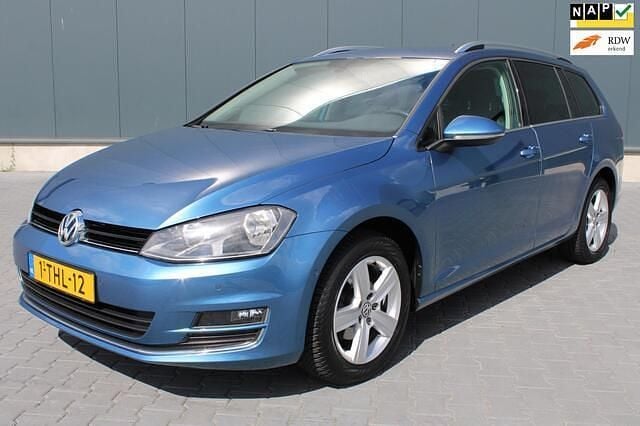 Blauw Gebruikt 2014 VW Golf VII Highline Stationwagen | € 6.950 (Super prijs) - Afbeelding 1/4