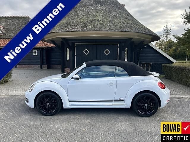 Wit Gebruikt 2015 VW Beetle Cup Cabriolet | € 14.950 (Super prijs) - Afbeelding 1/4