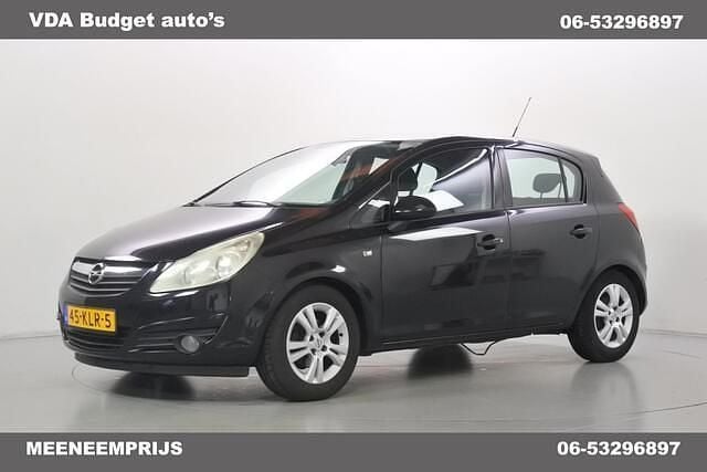 Zwart Gebruikt 2009 Opel Corsa Enjoy Hatchback | € 1.900 (Goede deal) - Afbeelding 1/4